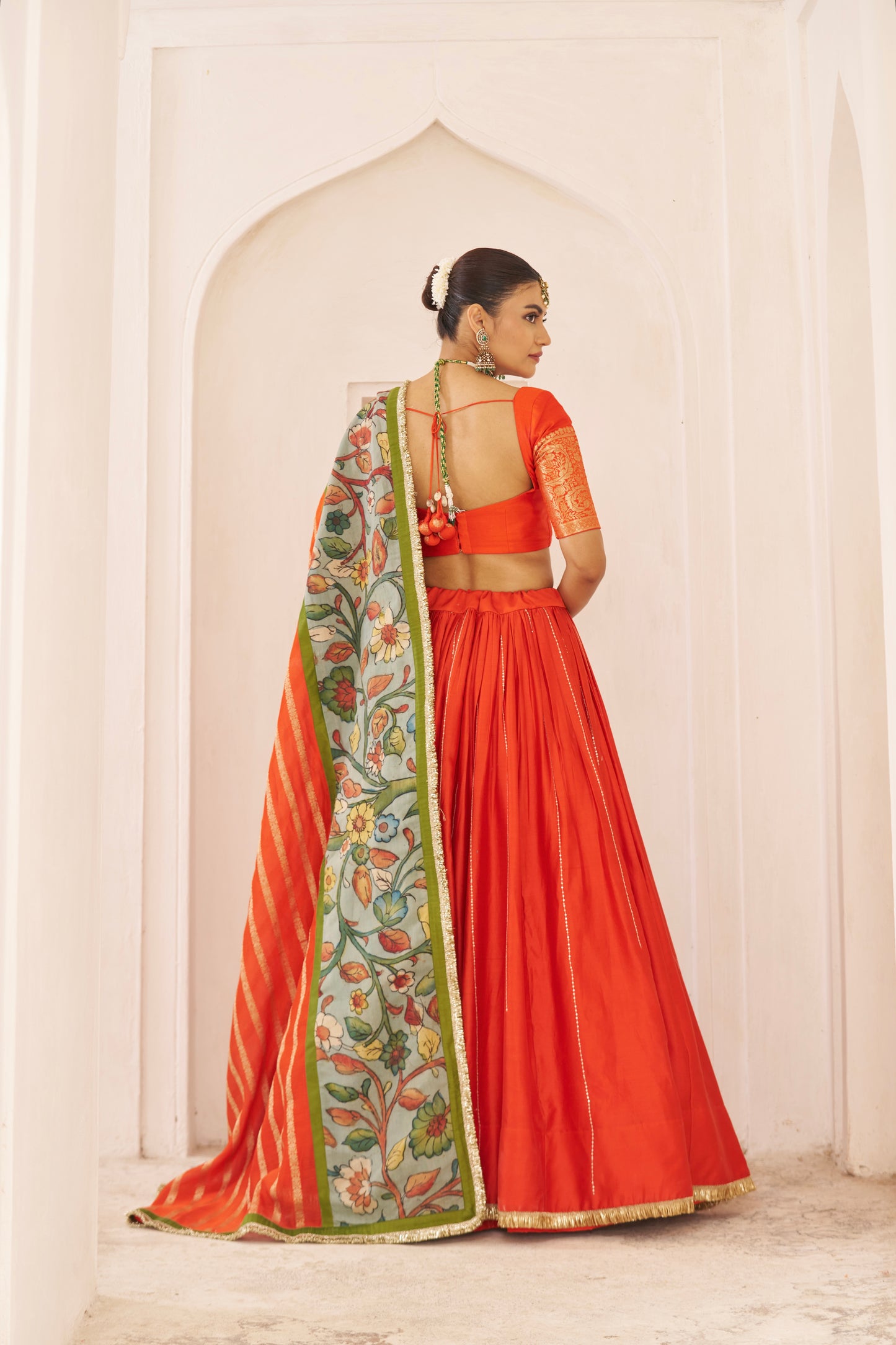 Orange Lehenga Set