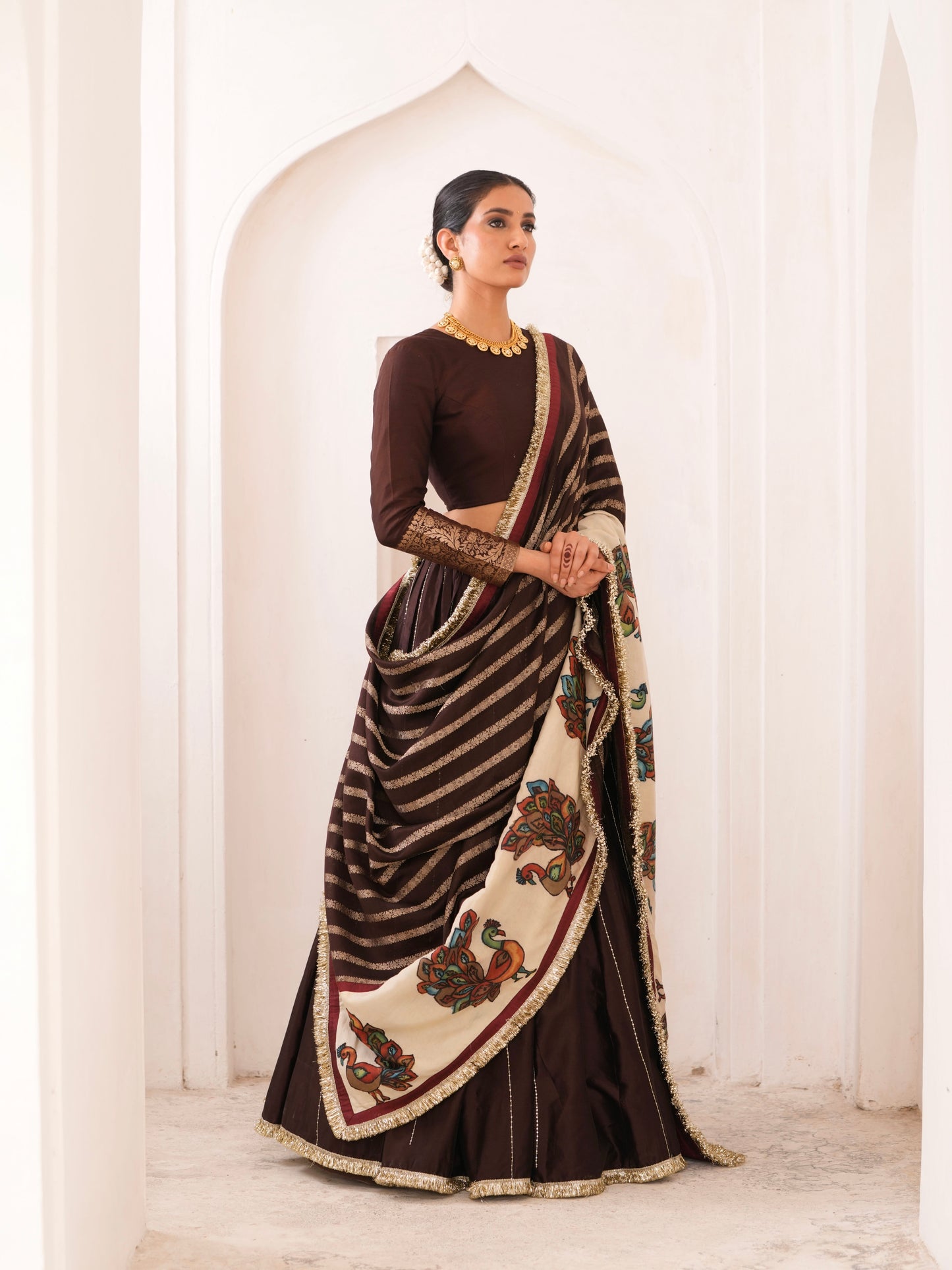 Signature Brown Lehenga Set