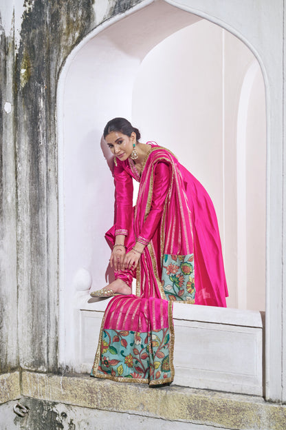 Hotpink Anarkali Set
