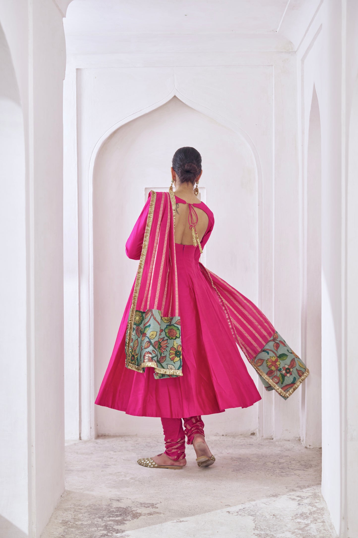 Hotpink Anarkali Set