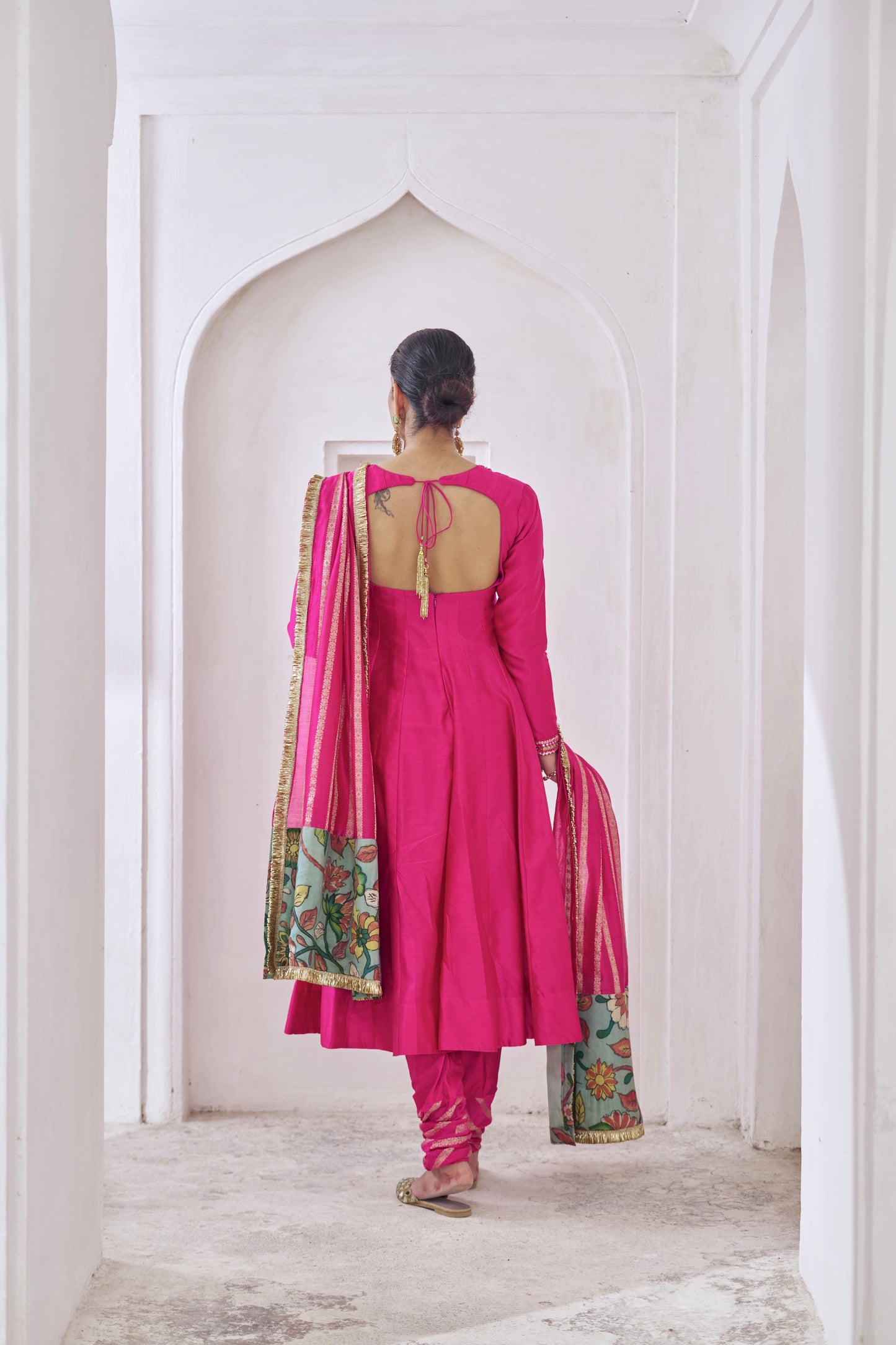 Hotpink Anarkali Set