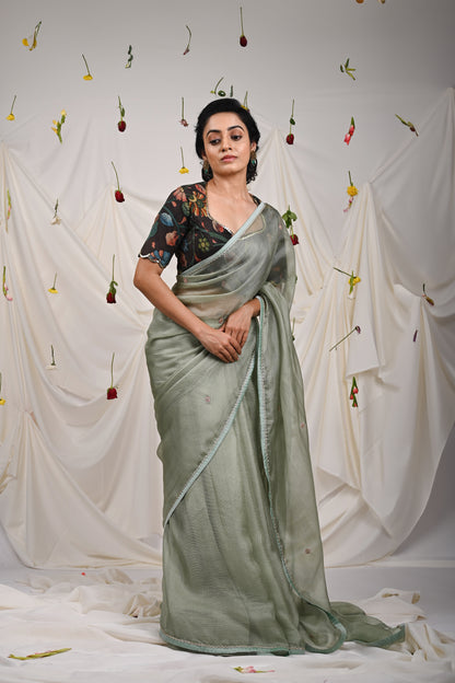 Noir(Grey-Black) Kalamkari Blouse