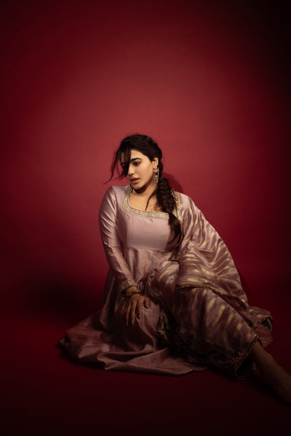 Signature Sandrose-Pink Anarkali Set