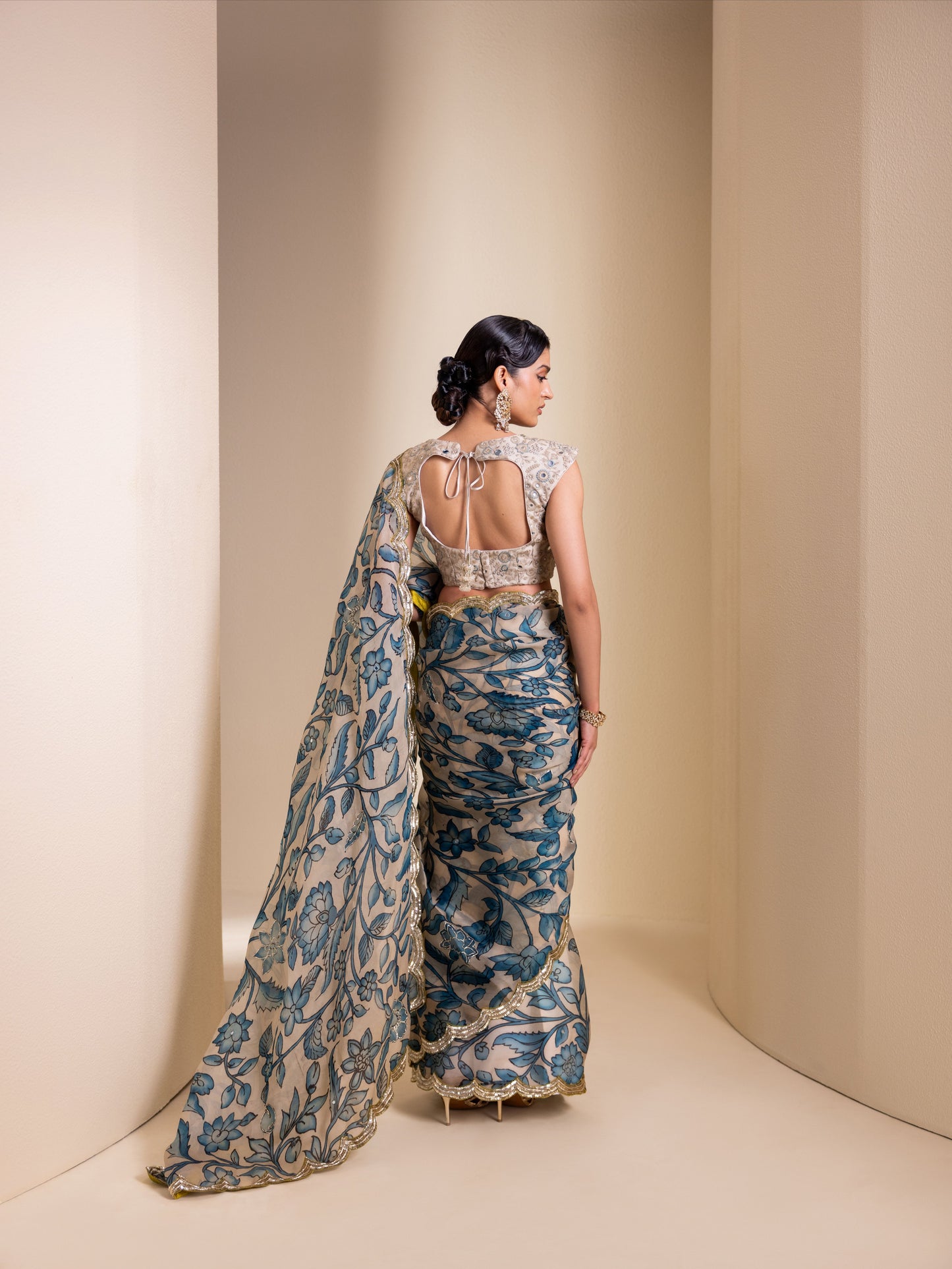 Vanjari Kalamkari Saree Set