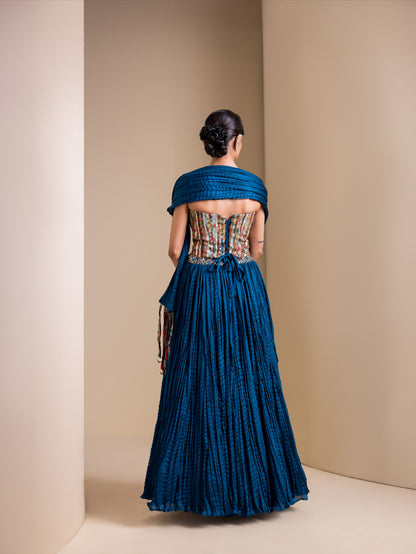 Scraps Of Kalamkari Lehenga Set