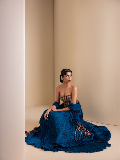 Scraps Of Kalamkari Lehenga Set