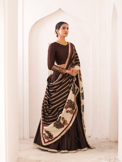 Signature Brown Lehenga Set