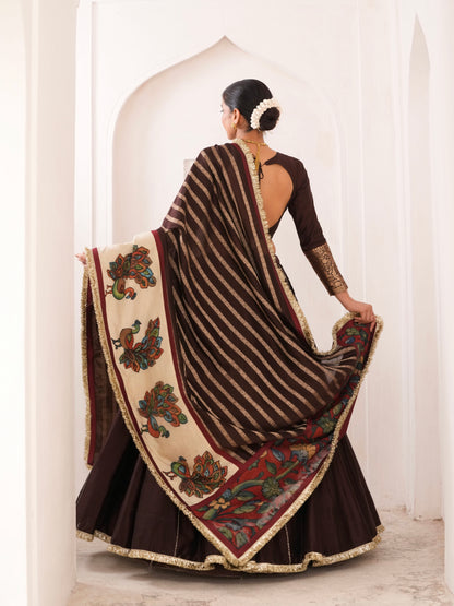 Signature Brown Lehenga Set