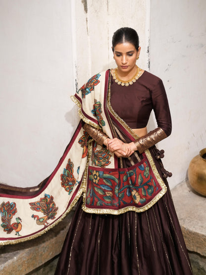 Signature Brown Lehenga Set