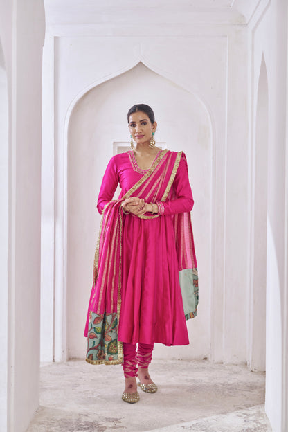 Hotpink Anarkali Set
