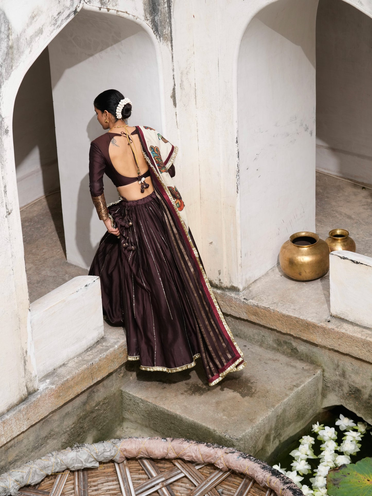 Signature Brown Lehenga Set